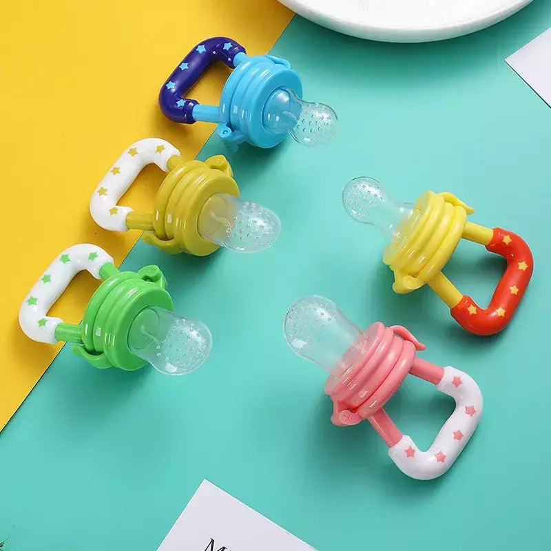 Chupeta alimentador de frutas infantis Brinquedos de dentição Alimentador de alimentos frescos Mamilo de frutas Bolsas de silicone para crianças pequenas, crianças, menino, menina