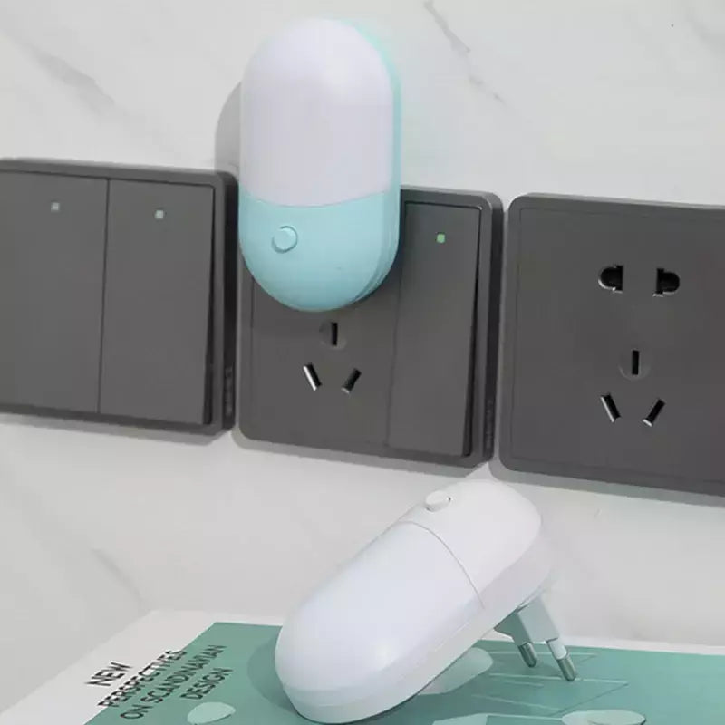 Lâmpada de cabeceira LED Mini Night Light, EU, EUA Plug, Proteção para os olhos, Uso para Quarto, Sala de estar, Alimentação do bebê
