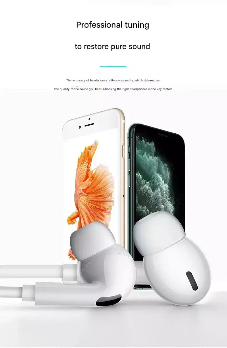 Fones de ouvido com fio originais para apple iphone 17 16 15 pro max 14 13 12 11 xs xr tipo c relâmpago fones de ouvido intra-auriculares de 3.5mm