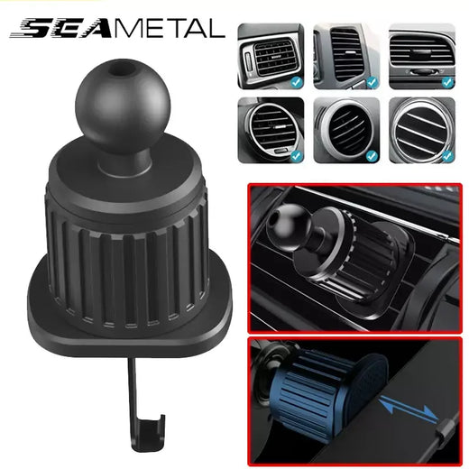 Seametal suporte do telefone do carro acessórios interior saída de ar automático celular peças suporte do telefone base fixação clipe
