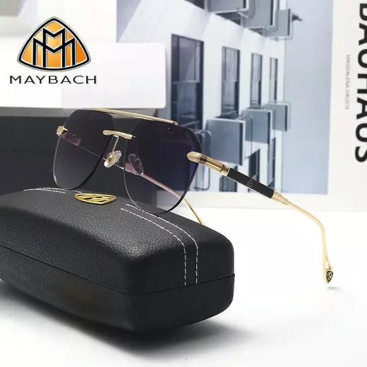 MAYBACH Marca de luxo Óculos de sol para homens e mulheres Óculos de sol clássicos de alta qualidade Óculos piloto UV 400 Proteção 81141