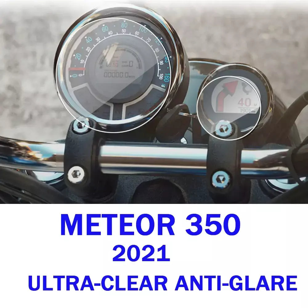 Para royal enfield meteor 350 2021 scratch cluster tela tft lcd ultra-clara anti-reflexo filme de proteção de instrumento de motocicleta