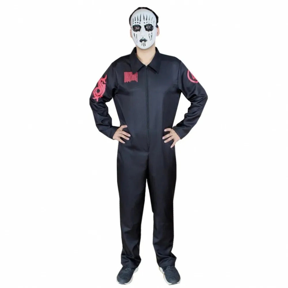 Macacão Slipknot masculino, traje Cosplay para festa do Dia das Bruxas, macacões sem máscara, adereços novos