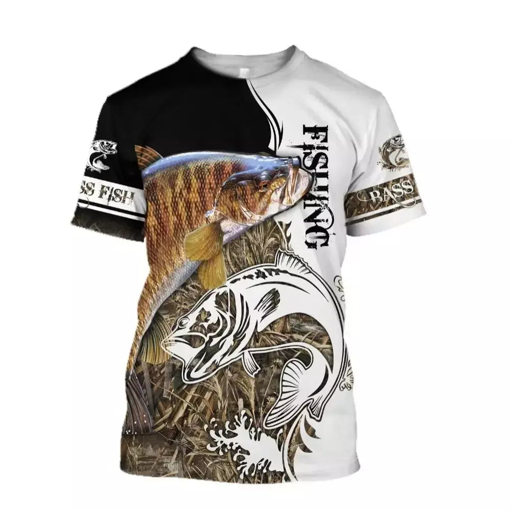 2025 venda quente super legal vintage t camisa para homens pesca esportes ao ar livre manga curta tendência superior casual solto camiseta masculina