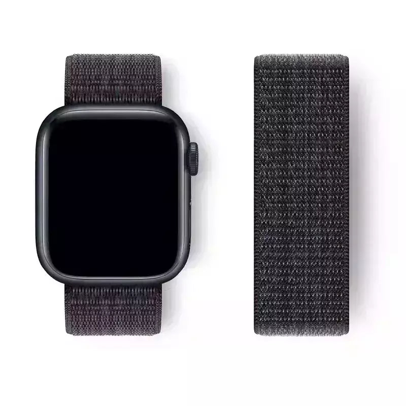 Pulseira Esportiva de Nylon para Apple Watch, Pulseira Nike, Pulseira Loop, iWatch 9, 8, 7, 6, 5, se2, Ultra 2, 45mm, 44mm, 41mm, 42 milímetros, 38 milímetros, 49 milímetros