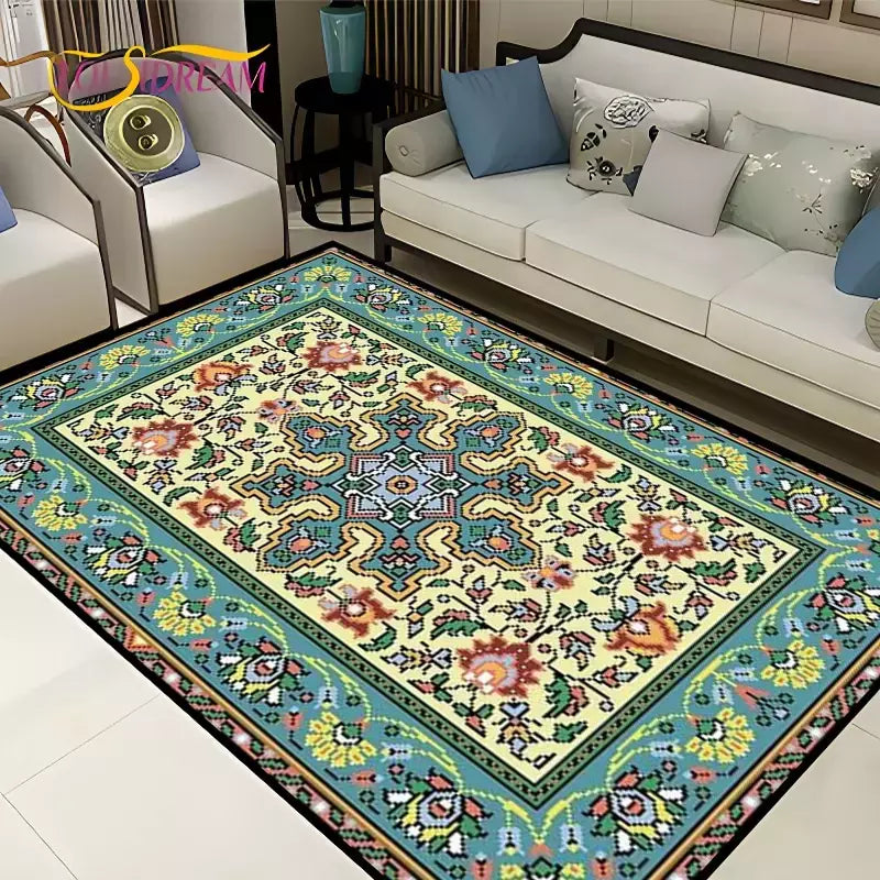 Tapete Persa Vintage para Sala de Estar, Quarto, Boêmia, Turco, Marrocos, Tapet