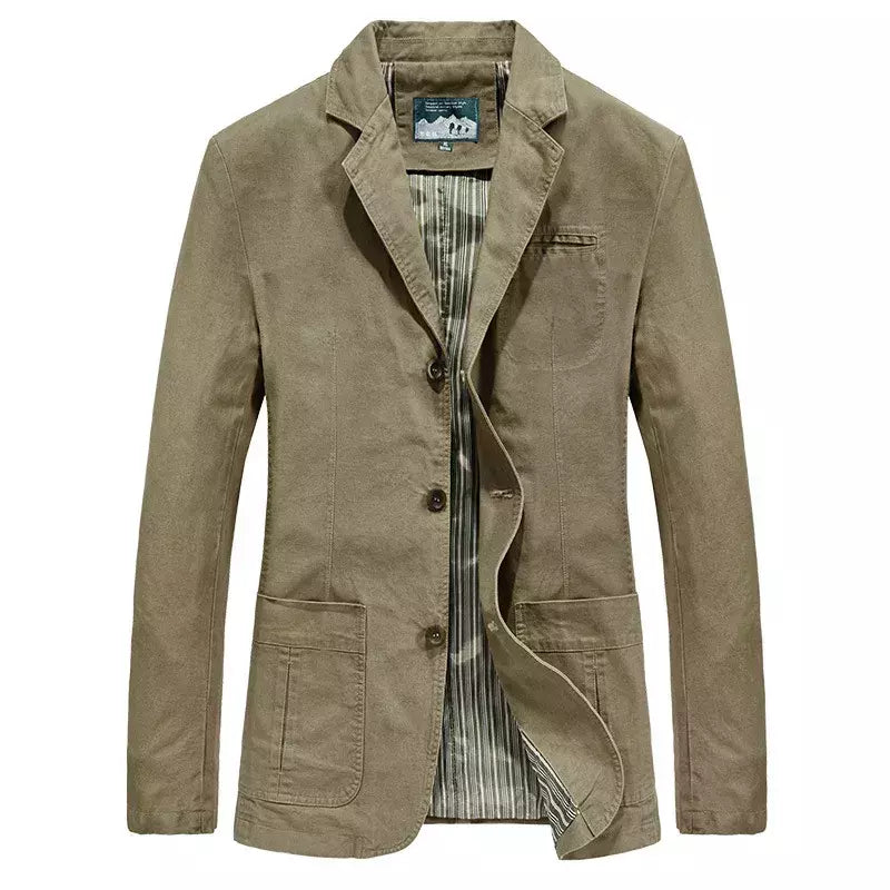 Blazers masculinos casuais de algodão, jaquetas slim fit, ternos masculinos, casacos de alta qualidade, tamanho 4XL