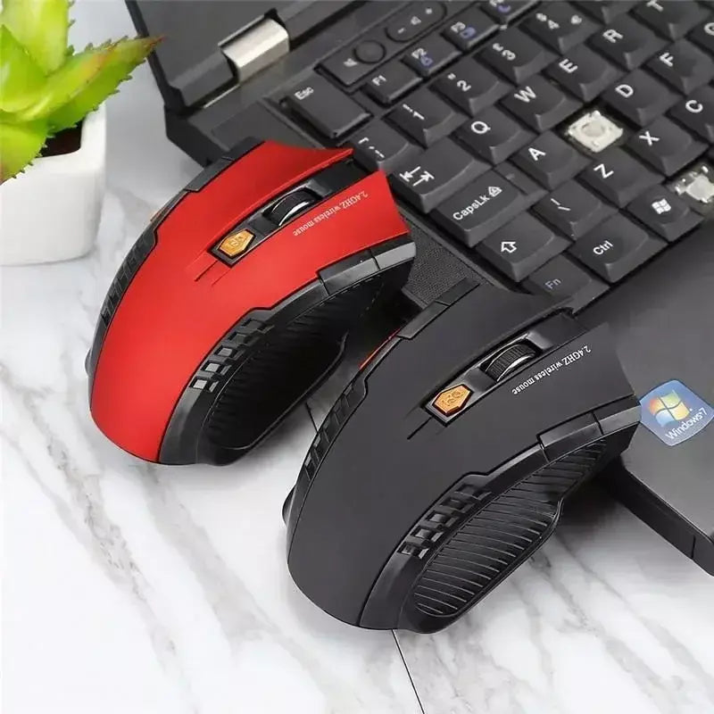 Mouse óptico sem fio de 2,4 GHz para PC laptop computador receptor USB mini mouse portátil