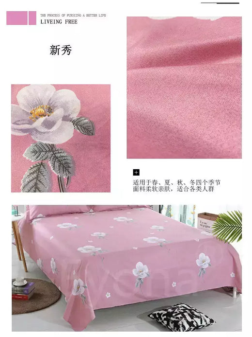 Lençol de cama de alta qualidade cor sólida, folha plana, gêmeo, completo, rainha, king size, Skin-Friendly, Soft Top, sem capas de travesseiro, 1pc