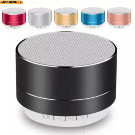 Alto-falante sem fio Bluetooth pequeno canhão de aço subwoofer portátil mini cartão de presente Bluetooth SpeakerColor