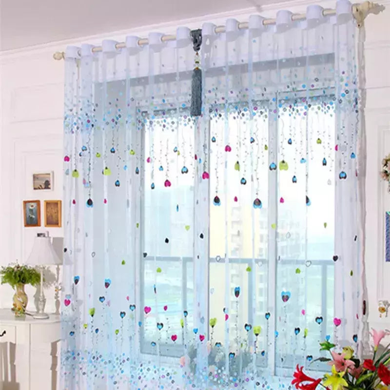 Tule Floral em Cortinas Puras, Tratamento Janela, Painel Persianas, Sala de estar, Quarto, Cozinha, Sombra, Roxo, Peônia
