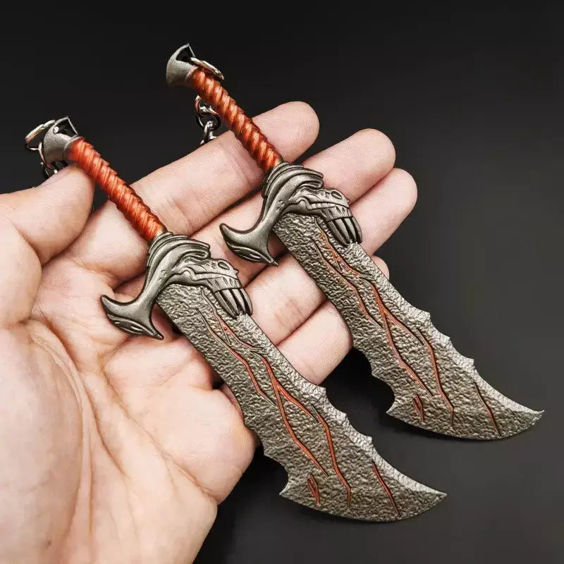 13 cm god of wars 5 jogo periféricos lâminas do caos metal artesanato arma modelo colecionável ornamentos criativo presentes de aniversário brinquedo