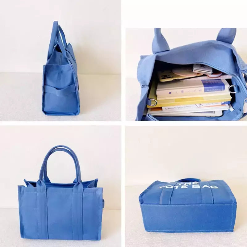 Bolsa tote feminina casual lona grande capacidade bolsas femininas designer letras ombro crossbody sacos de luxo grande shopper