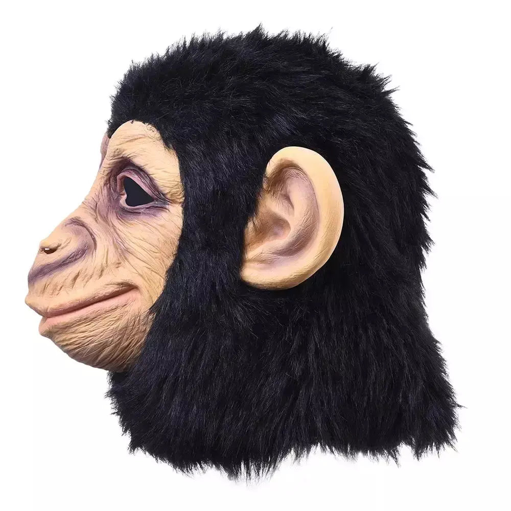 Novo macaco gorila máscaras de halloween adulto rosto cheio máscara engraçada látex festa de halloween cosplay traje masquerade máscaras realistas