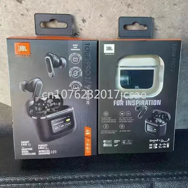 Original jbl tour pro 2 verdadeiro sem fio bluetooth fones de ouvido estéreo esportes com tela lcd inteligente versão hk