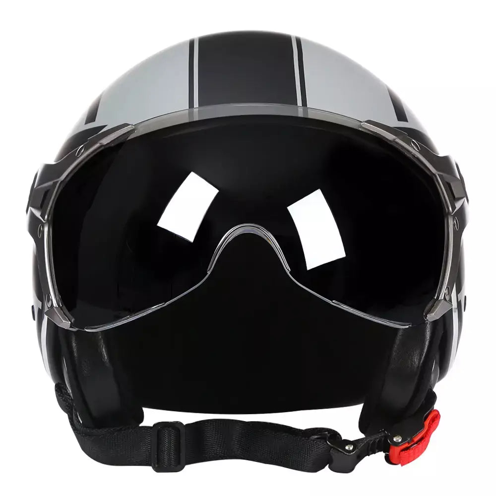 França estilo profissional capacete da motocicleta moto scooter rosto aberto casque dirt bike capacete homem mulher leve jet capacete