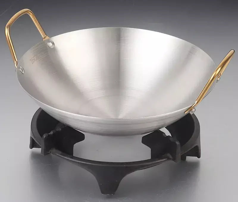 Panela Seca De Aço Inoxidável Espessada, Panela Antiaderente Doméstica, Fornalha De Álcool De Orelha Dourada, Hotpot Pequeno