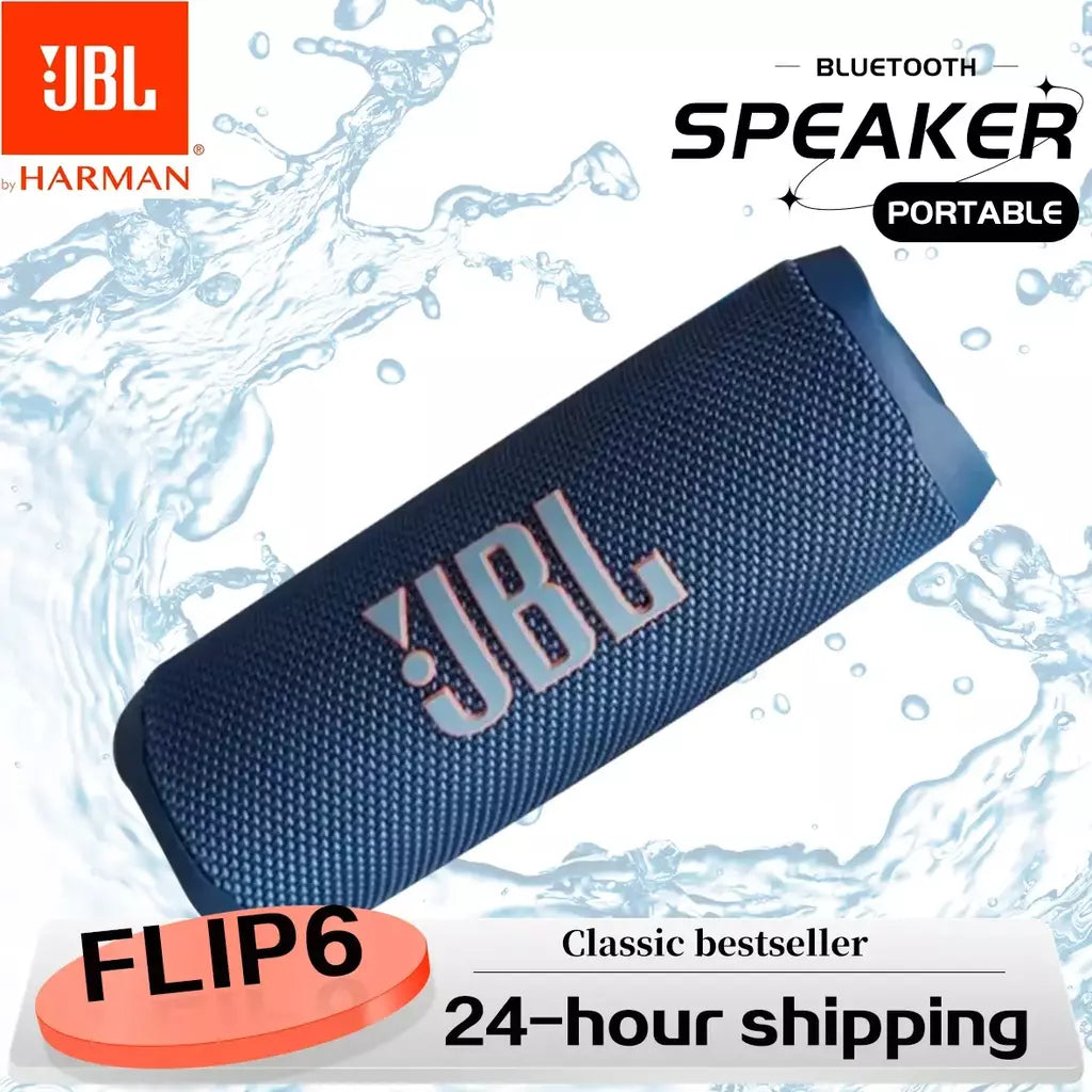 Original jbl flip 6 alto-falante bluetooth flip6 portátil ipx7 à prova dwaterproof água ao ar livre estéreo baixo música faixa alto-falante tweeter independente