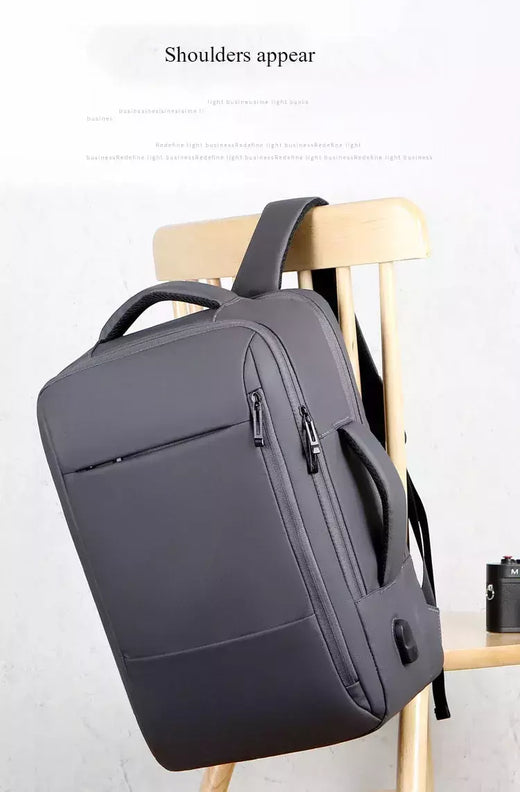 Mochila impermeável de grande capacidade para homens Carregamento USB Bagpack para laptop masculino Mochila de viagem de negócios