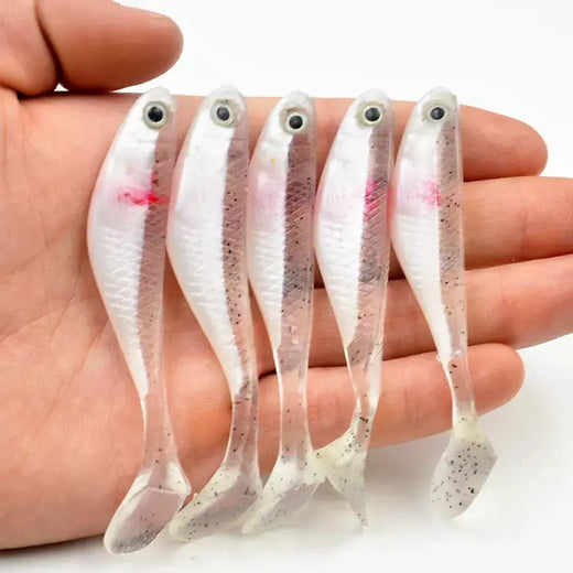 5 pçs/set criatura iscas de pesca vinil isca macia 8.5cm/5.3g predador pesca pique isca de borracha macia acessórios de pesca