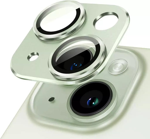 Metal Vidro Temperado Camera Lens Protector, Capa para iPhone 15 Pro Max, 14 Plus, 13 Mini, 15 Pro, 14Pro, Proteção Acessórios do Telefone