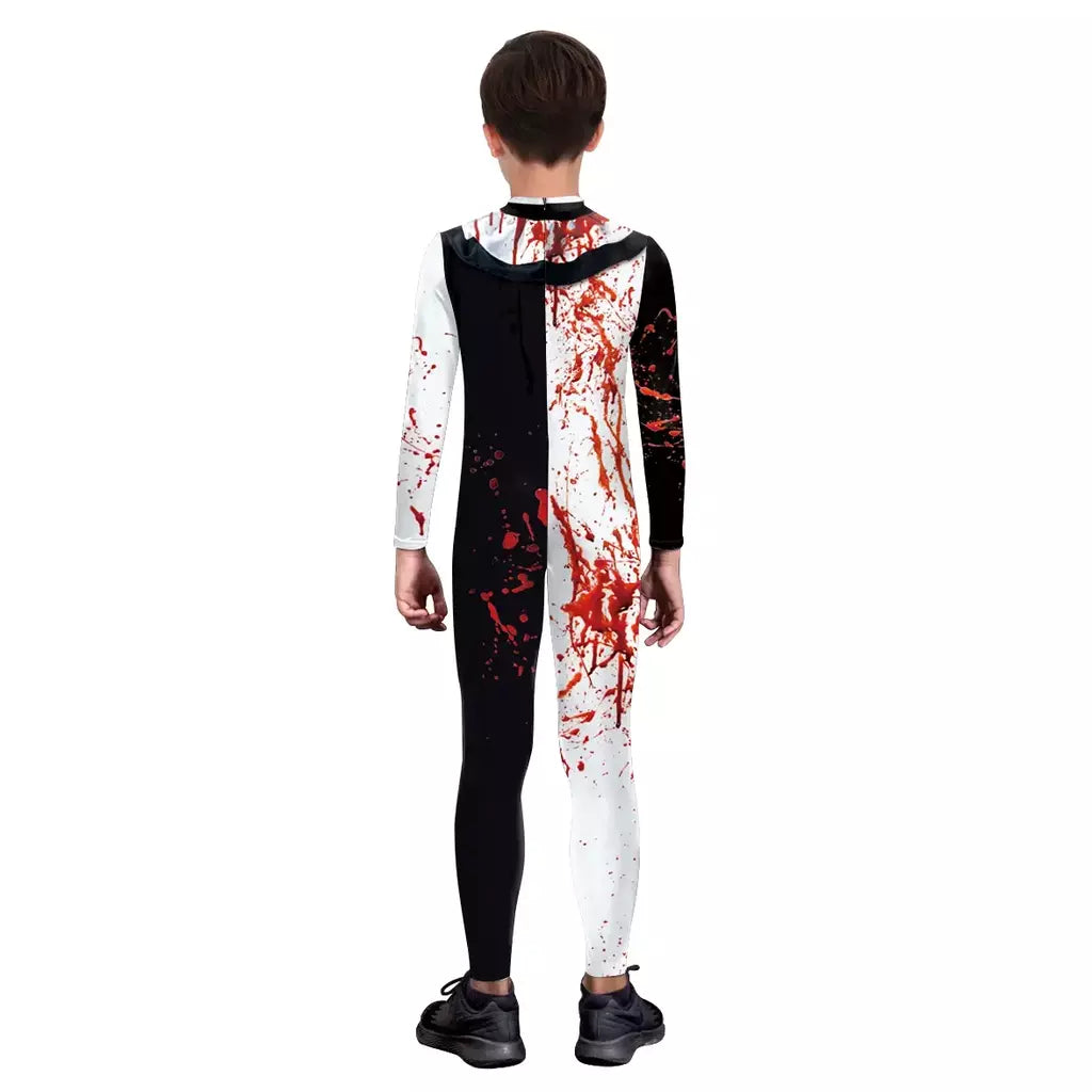 My Secret Art The Clown Cosplay Costume para meninos e meninas, Terrifier 3, Halloween Party Dress, Superhero Costume, Zero Bodysuits