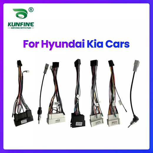 Cabo de alimentação para hyundai kia android rádio do carro estéreo áudio mp5 player gps central automotivo multimídia player acessórios