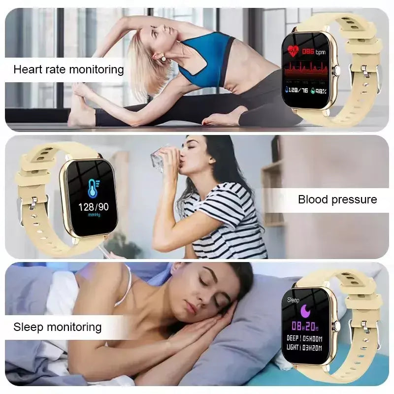 Xiaomi mijia 2025 novo relógio inteligente bluetooth chamada música freqüência cardíaca monitor de pressão arterial smartwatch para mulheres presentes do feriado