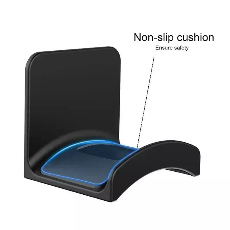 Suporte universal para fone de ouvido, suporte de plástico adesivo para montagem na parede sob a mesa, suporte para fone de ouvido para jogos