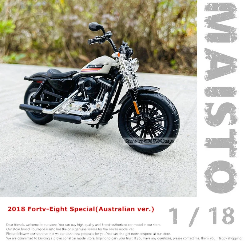 Maisto 1:18 Harley-Davidson 2018 Quarenta e Oito Especial Auseraliou Ver Modelo de carro de motocicleta em liga Vários estilos para escolher