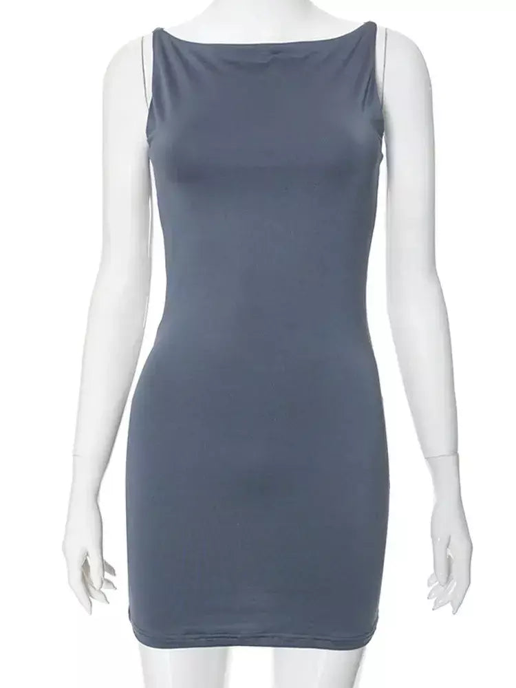 Feminino sem mangas mini vestido envoltório y2k básico casual moda verão sexy elegante clube festa noite outfit 2025