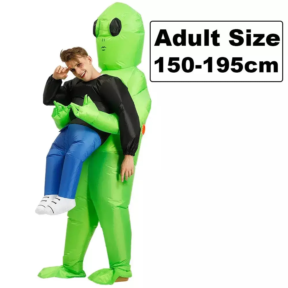 Halloween adulto alienígena traje inflável crianças meninos menina festa de natal cosplay das mulheres dos homens terno engraçado vestido anime festa extravagante