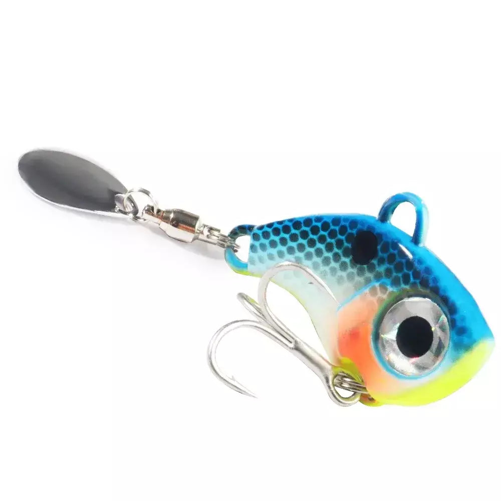 Spinner isca vib colher de metal gabarito pesca vibração 10g 20g 30g artificial duro isca lantejoulas pesca oscilação rotativa isca giratória