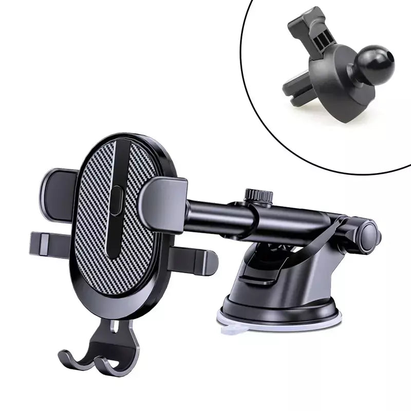 Suporte do telefone móvel do carro saída de ventilação de ar clipe gancho sensor gravidade suporte do carro triângulo gravidade fosco gps suporte para todos os celulares