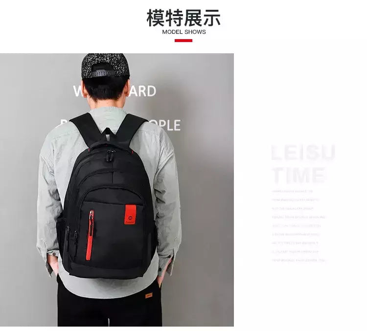 Mochila Oxford Business impermeável para homens e mulheres, bolsa para computador, mochila de viagem casual, mochila escolar luminosa, nova