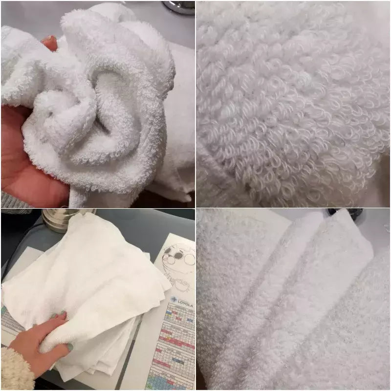 10 pçs/lote Boa Qualidade Branco Barato Toalha De Rosto Toalhas De Mão Pequena Toalha De Cozinha Hotel Restaurante Jardim De Infância Toalha De Algodão