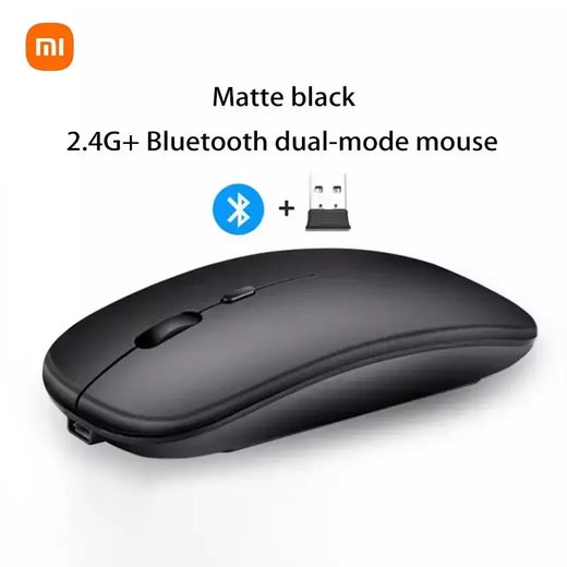 Xiaomi 2.4ghz bluetooth mouse sem fio usb recarregável silêncio ergonomia modelo duplo mini portátil dpi teclados legíveis