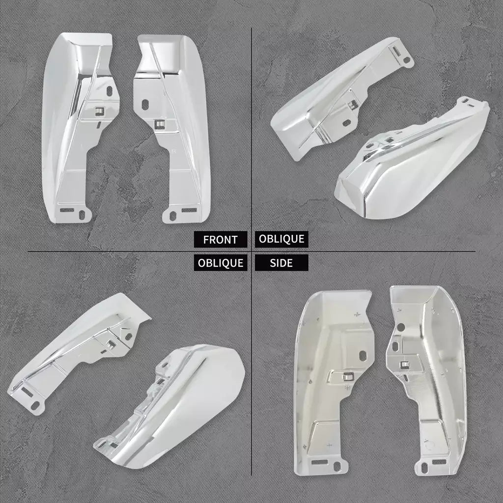 Motocicleta mid-frame defletor de ar escudo térmico guarnição capa para harley touring electra street glide road king fltrx 2001-23 24-up