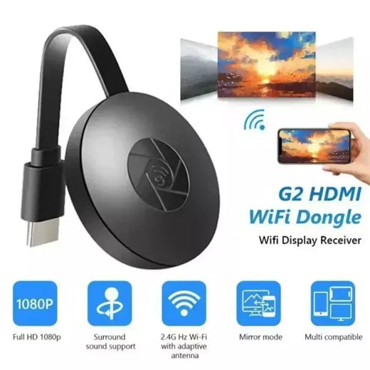 Xikcu g2 1080p hdmi-compatível para mirascreen display anycast wifi portátil miracast dongle compatível para tv ios tela espelho