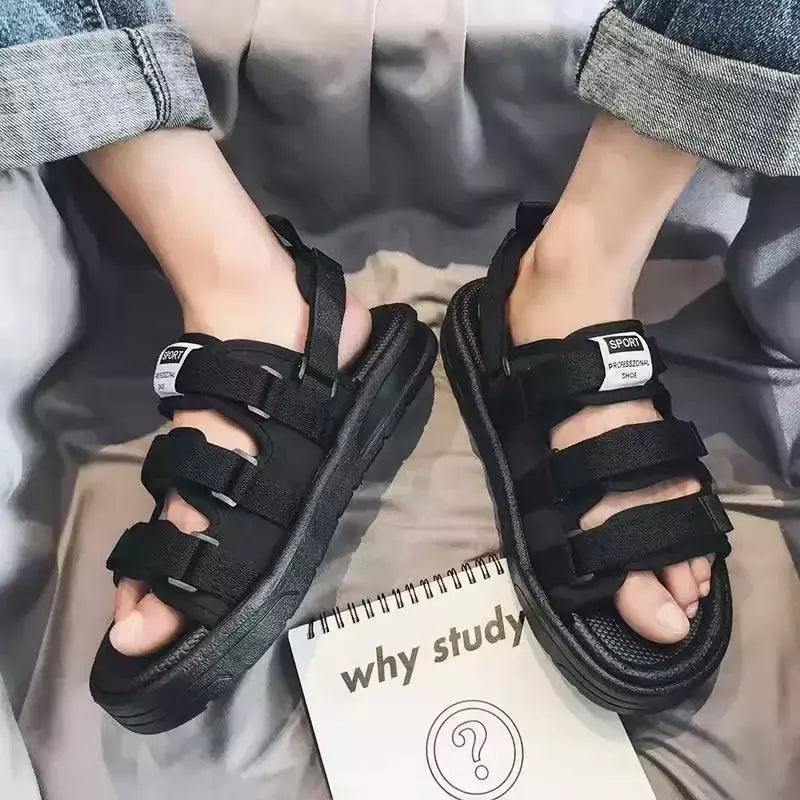 Chinelos impermeáveis antiderrapantes masculinos, sandálias de sola macia, sapatos pernalta, chinelos de praia, verão, novo, 2022
