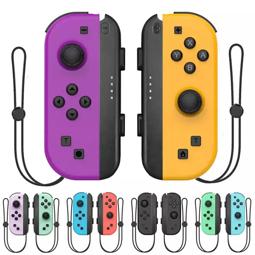 Joy pad joycons gamepad para nintendo switch joystick bluetooth controlador de jogo sem fio joystick com consoles de videogame cubo