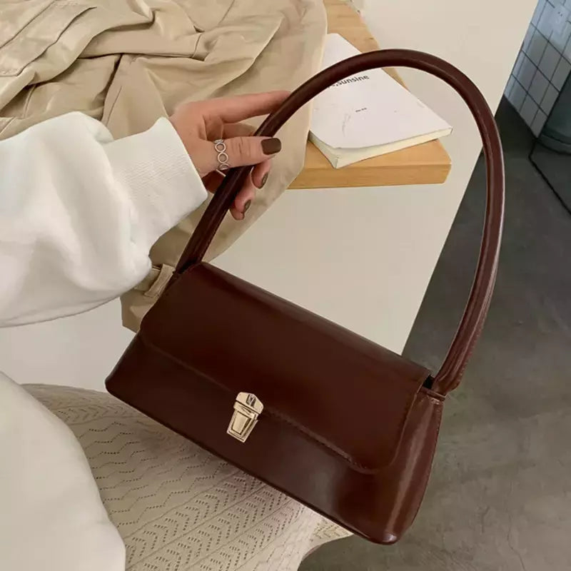 Bolsas Crossbody monocromáticas para mulheres, bolsa de ombro, bolsas axilas, bolsa feminina, marca de luxo, design de moda, 2023