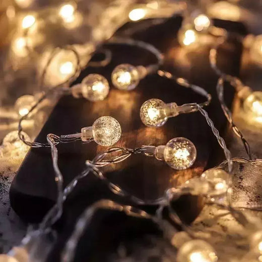 Snowflake LED String Lights para decoração de casa, Fairy Lamp, Árvore de Ano Novo, Jardim, Natal, 3m, 2024, 2025, Noel 6