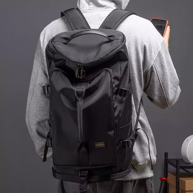 Bolsa de ombro de viagem grande para homens, mochila esportiva impermeável, mochila de bagagem ao ar livre, função mochila mochila mochila XA380C