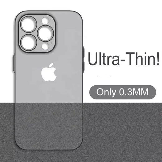 0.3mm ultra fino claro fosco pp duro ultra fino caso de telefone para iphone 17 16 15 14 13 12 11 pro max 16 plus escudo silm volta caso