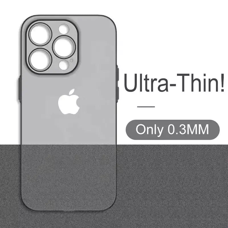 0.3mm ultra fino claro fosco pp duro ultra fino caso de telefone para iphone 17 16 15 14 13 12 11 pro max 16 plus escudo silm volta caso