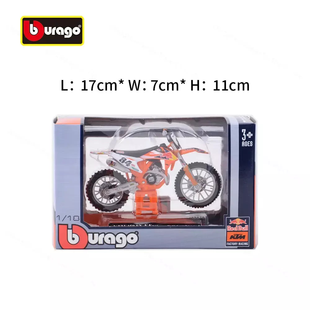Bburago veículos colecionáveis sementemente revestido, edição de fábrica estática em fundição, modelo de motocicleta 1:18 e 2018