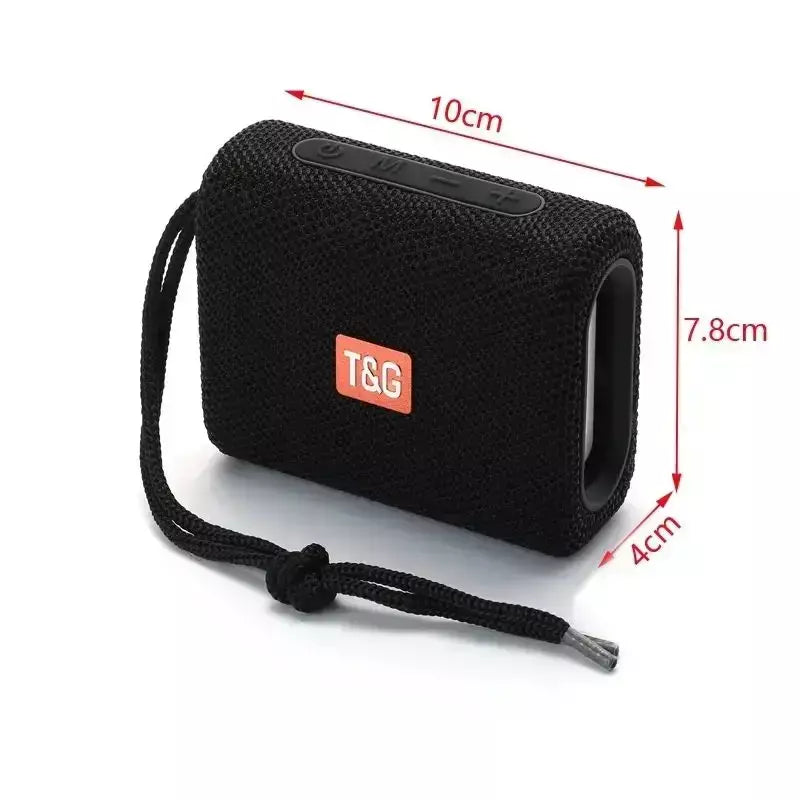 Alto-falante bluetooth tg313 mini amplificador portátil ao ar livre à prova dwaterproof água baixo alta fidelidade caixa de alto-falante luz led suporte cartão tf rádio fm