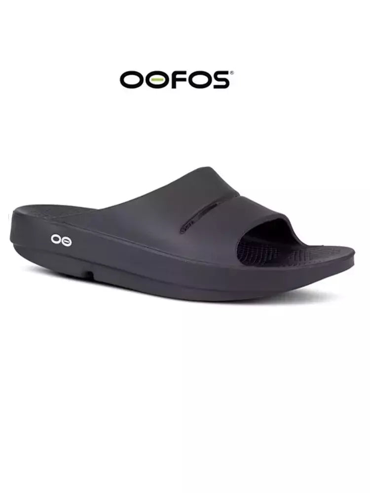 Oofos-sandálias leves para homens e mulheres, sapatos de praia, chinelos, fundo macio, interior, casa