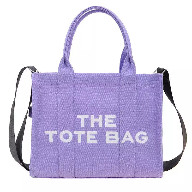 Bolsa tote feminina casual lona grande capacidade bolsas femininas designer letras ombro crossbody sacos de luxo grande shopper